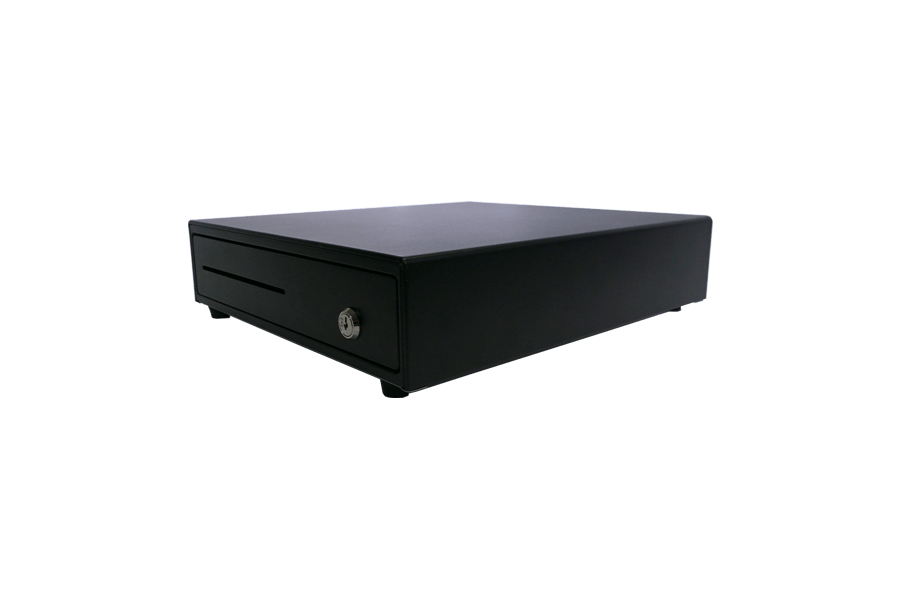 The Elys cash drawer is a simple black cashdrawer. Elys Accessories, Elys Solution.